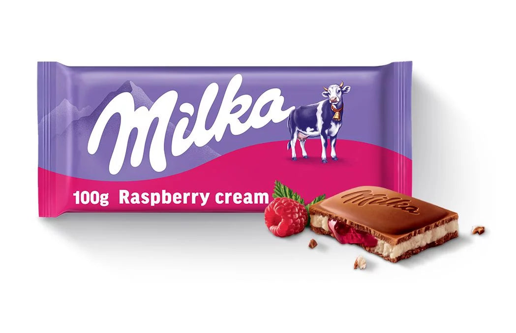 Milka Raspberry Cream Chocolate Bar