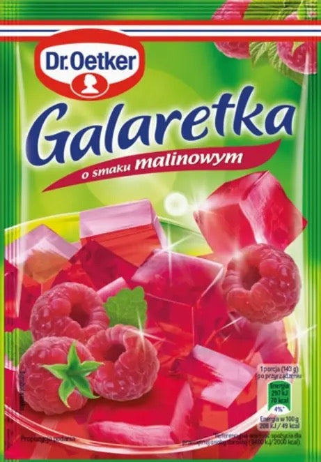 Dr. Oetker Galaretka Smaku Malinowym - Raspberry flavor Jelly