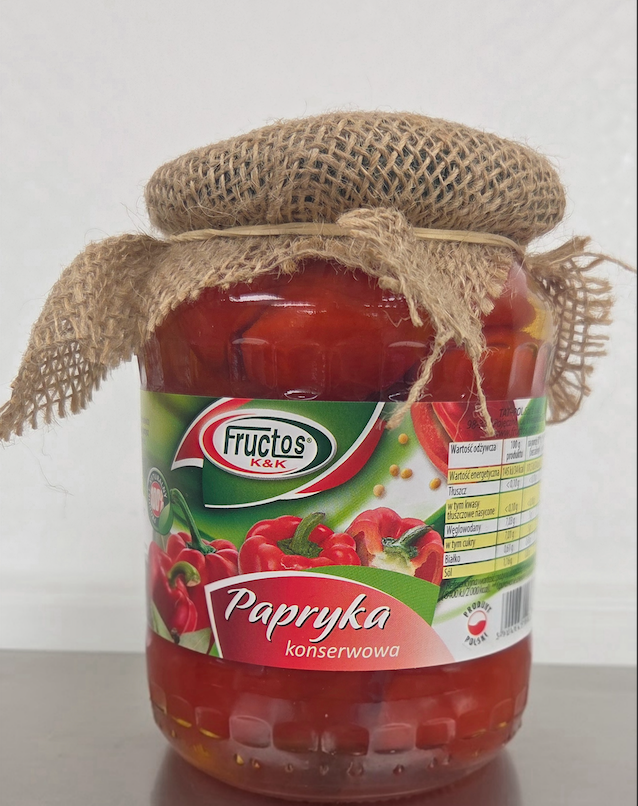 Fructos K&k Papryka Konserwowe - Marinated Red Pepper Strips 670G