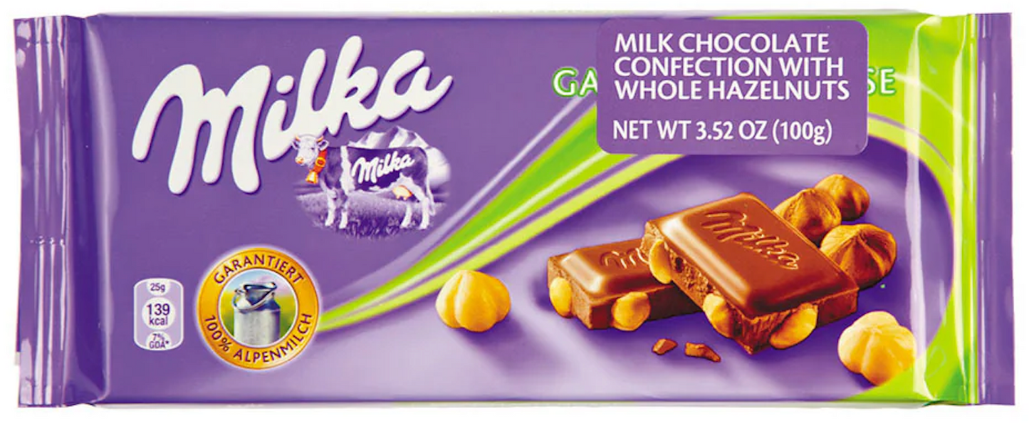 Czekolada Milka Wholenuts 95g