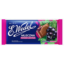 E. Wedel Mleczna Porzeczkowa - Milk Chocolate with Blackcurrant Filling