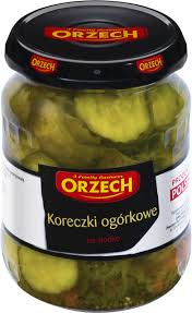 Orzech Koreczki Ogorkowe na Slodko 690g - Dill Cucumber Slices Sweet