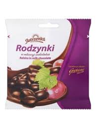 Jutrzenka Rodzynki w Mlecznej Czekoladzie - Raisins in Milk Chocolate 80g
