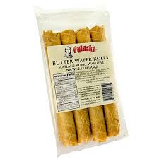 Pulaski Butter Wafer Rolls - Maslane Rurki Waflowe