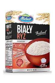 Melvit Bialy Ryz Premium - White Rice 4 bags