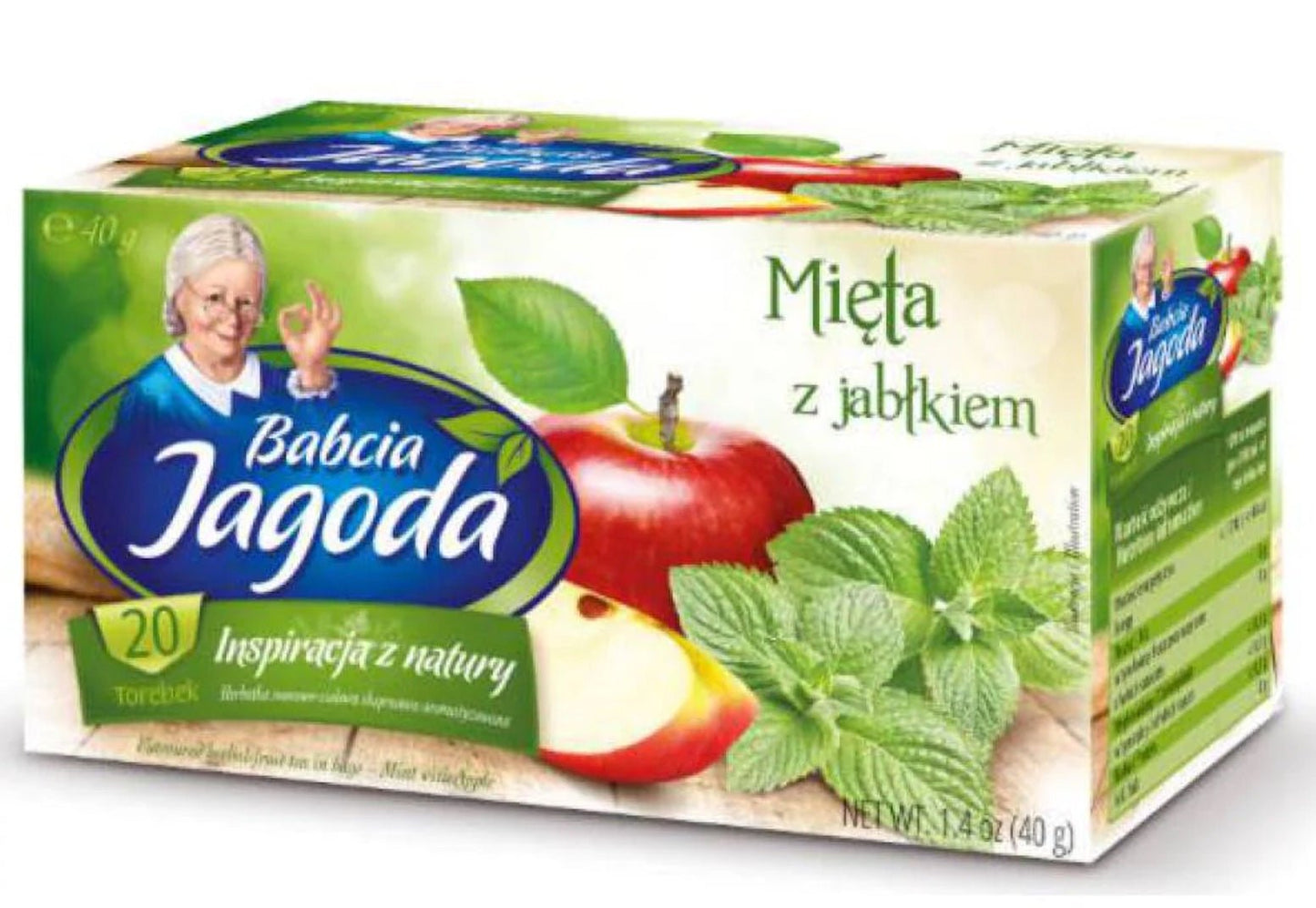 Babcia Jagoda Mint & Apple Tea - Mieta z Jablkiem - Eurodeli2Go