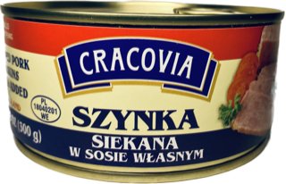Szynka siekana w sosie wlasnym 300g - Cracovia chopped pork and pork skins