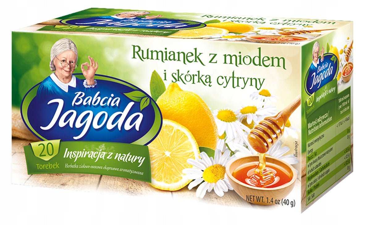 Grandma Jagoda - Chamomile with Honey and Lemon Tea - Eurodeli2Go