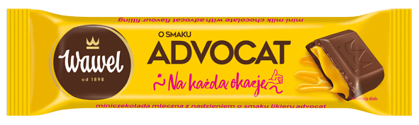 Wawel Advokat Baton - Advocaat Liqueur Flavor Chocolate Bar 39g