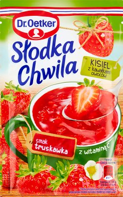 Dr. Oetker Kisiel Smak Truskawkowy - Strawberry Pudding Jelly