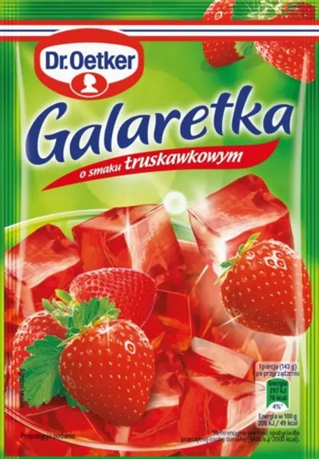 Dr. Oetker Galaretka Smaku Truskawkowym -  Strawberry flavor Jelly