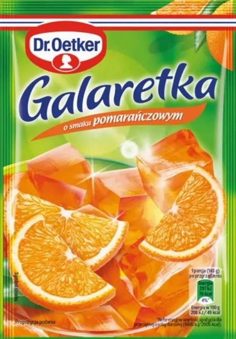 Dr. Oetker Galaretka Smaku Pomaranczowy  - Orange Flavored Jelly