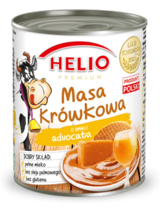 HELIO Masa krówkowa o smaku advocata Premium