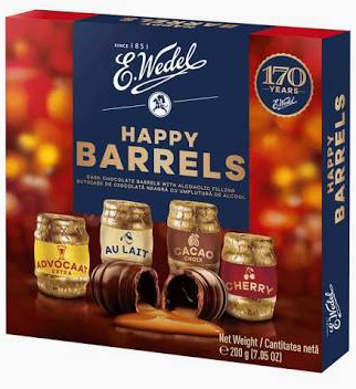 Wedel Barylki w czekoladzie deserowej- Happy Barrels