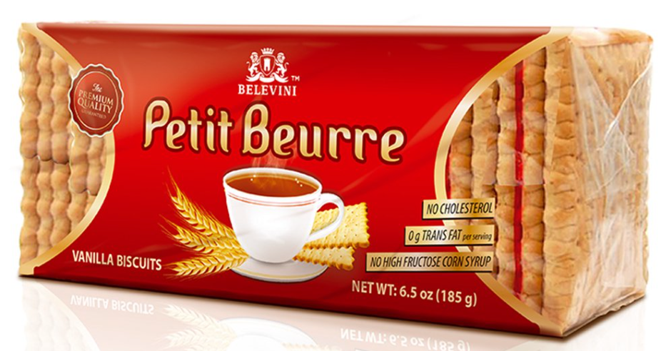 Belevini Petit Beurre Vanilla Biscuits 185g