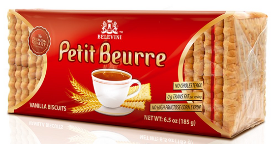 Belevini Petit Beurre Vanilla Biscuits 185g