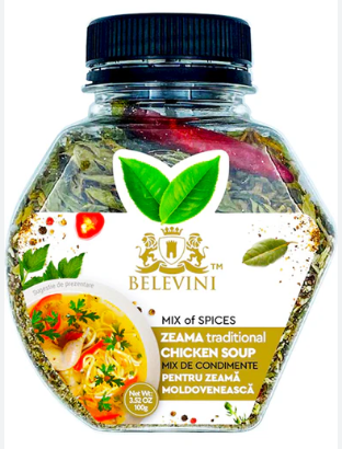 Belevini – Mix of Spices for Zeama Moldavian Chicken Soup, Traditional Seasoning 100g