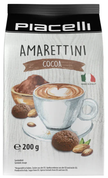 Piacelli Cacao Amarettini Cookies 200g