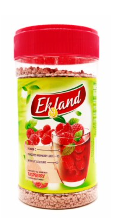 Ekland Instant Raspberry Ice Tea - Natychmiastowa Herbata Malinowa 350g