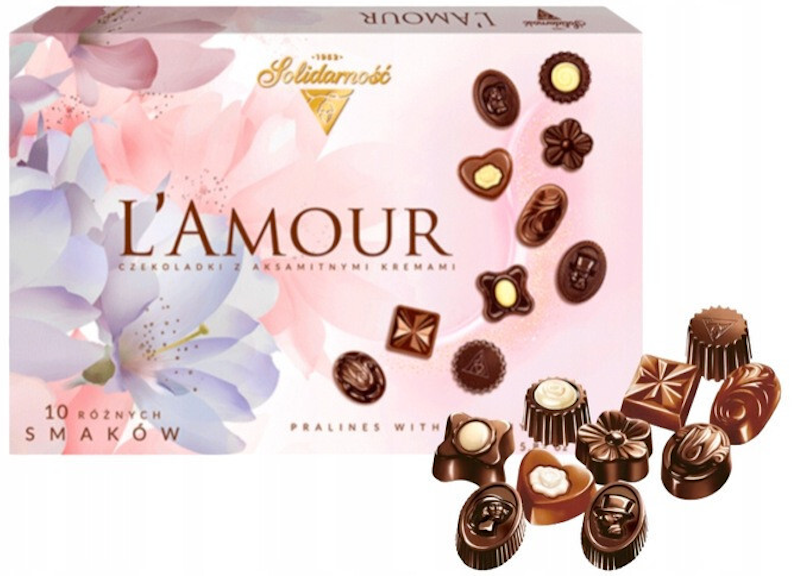 Solidarnosc L'AMOUR - Chocolate Pralines - Box 165g