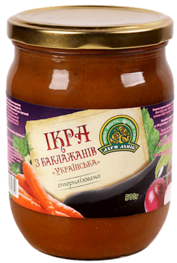 Eggplant Spread Ukrainian Style 510g Dary Laniv