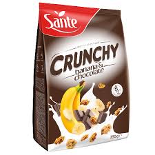 Sante Crunchy Muesli Banana Chocolate 350g