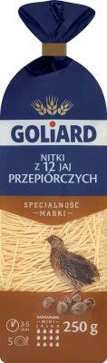 Goliard Makaron z 12 jaj przepiórczych nitki 250 g