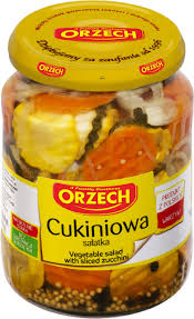Orzech Cukiniowa Salatka - Vegetable Salad with sliced Zucchini
