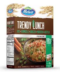 Melvit Trendy Lunch Ryz Vermicelli Groszek Marchew Bazylia - Rice Vermicelli Peas Carrot Basil