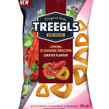 Zolote Zerno Treegls with Lobster Flavor - Corn Puff Chips Lobster Flavor