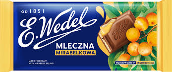 E. Wedel Mleczna Mirabelkowa - Milk Chocolate with Mirabelle Filing