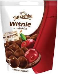 Jutrzenka Wisnie w Mlecznej Czekoladzie - Cherries in Milk Chocolate 80g