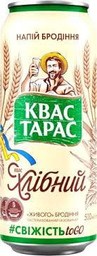 Kvas Taras Non Alcoholic Malt Beverage Can 500ml