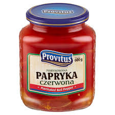 Provitus Papryka Marynowana Czerwona Marinated Red Peppers 600g