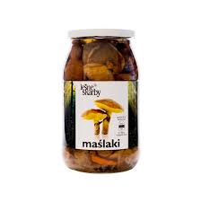 Lesne Skarby Maslak Marynowany Caly 900ml - Marinated Slippery Jack Mushrooms