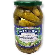 Belveder Ogorki Korniszony Gherkins - Cornichons Gherkin pickles 900g