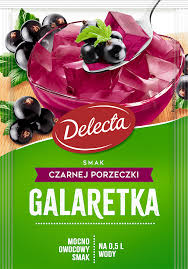 Delecta Galaretka Czarna Porzeczka 70g Jelly Mix Black Currant