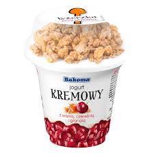 Bakoma Jogurt Kremowy z Granola i Wiśniami  - Cherry Sour Cherry and Granola Yogurt