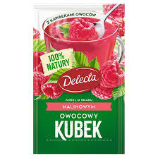 Delecta kisiel Malinowym owocowy Kubek - Raspberry jello jelly