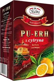 Malwa Pu-Erh & Cytryna Herbata Czerwona- Red Tea with Lemon