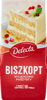 DELECTA Biszkopt mieszanka do wypieku ciasta 380 g - DELECTA Sponge cake baking mix 380 g