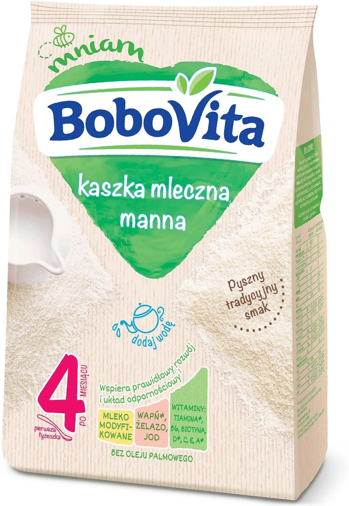 BoboVita Kaszka mleczna manna - Milk semolina porridge