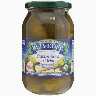 Belveder Cucumbers in Brine 900g - Ogorki Kiszone Tradycyjne