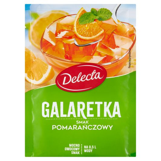 DELECTA GALARETKA SMAK POMARAŃCZOWY 70 G -Delecta JELLY ORANGE FLAVOR