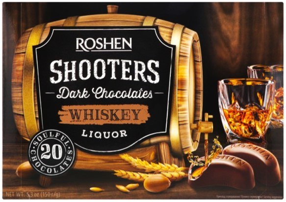 Roshen Dark Chocolate Whiskey Liqueur
