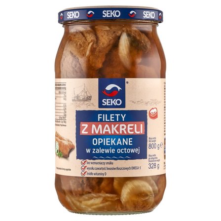 Seko FILETY Z MAKRELI OPIEKANE W ZALEWIE OCTOWEJ - Seko MACKEREL FILLETS BAKED IN VINEGAR