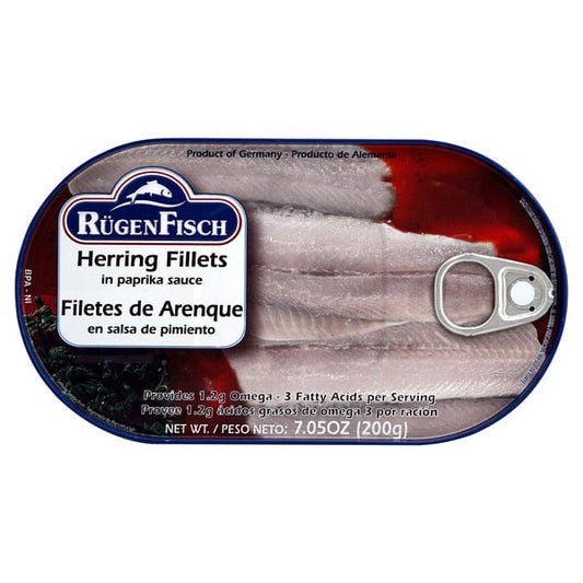 Ruegenfisch Smoked Herring Filets in Vegetable Oil