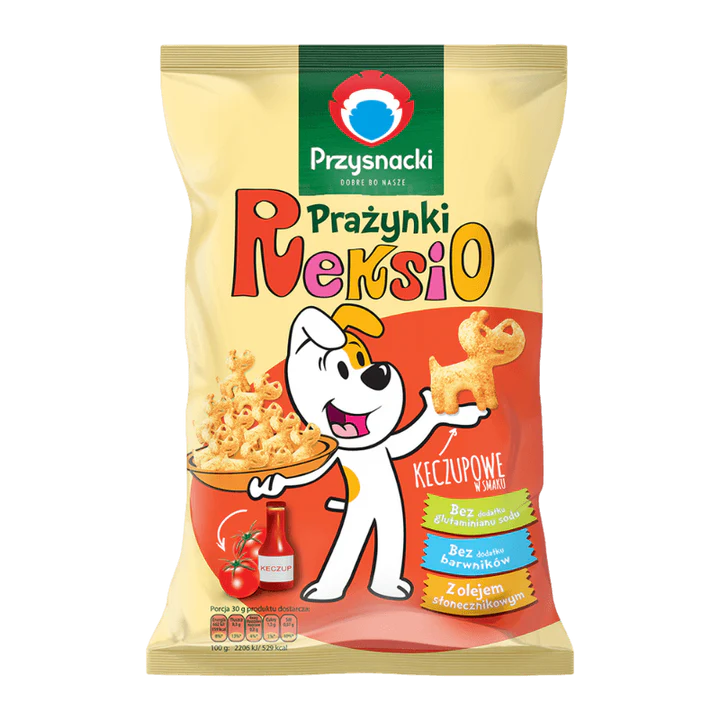 Reksio Przysnacki Light Potato Chips Ketchup - Reksio Prazynki Ketchup