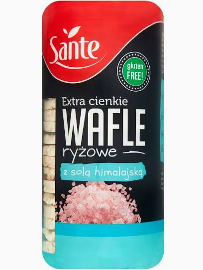 Sante Extra Thin Rice Cakes with Himalayan Salt- Wafle Ryzowe z Sola Himalajska