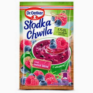 Dr.Oetker Slodka Chwila Kisiel Smak Owoce Lesne - Forest fruit instant jello jelly